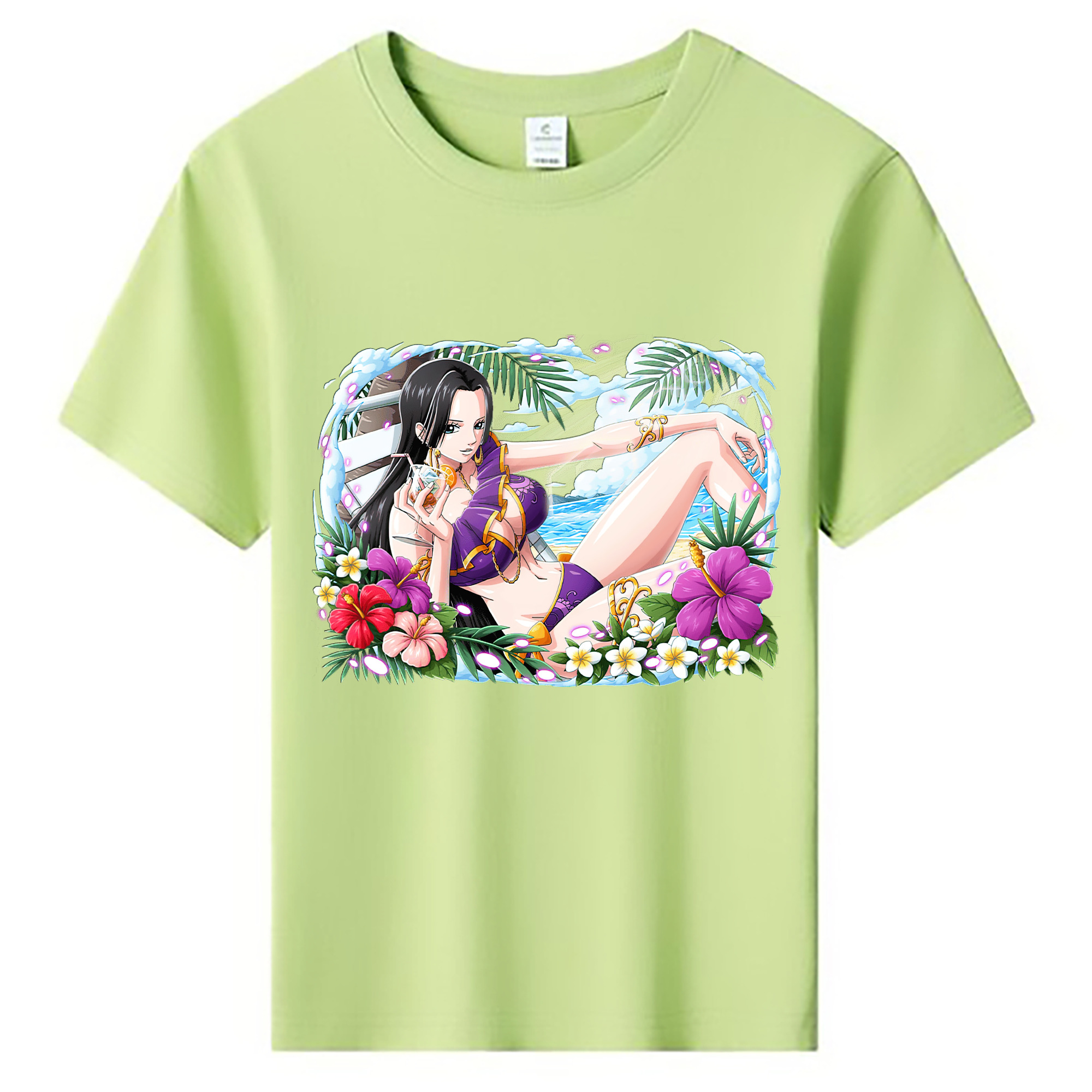 ワンピース ボア・ハンコック ONE PIECE Boa·Hancock 綿100％キッズTシャツ（フロントプリント）